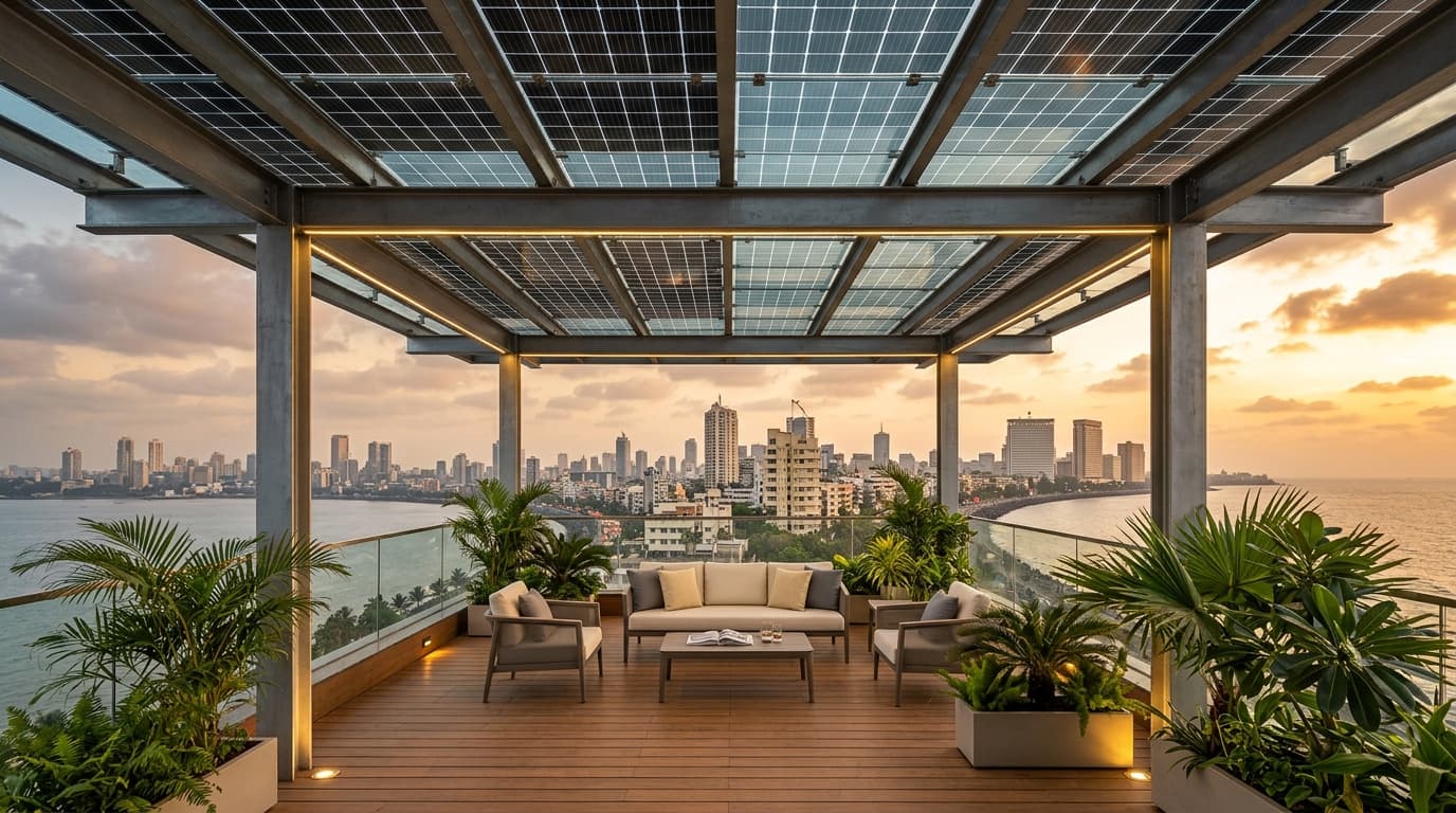 Walkable Solar Pergola