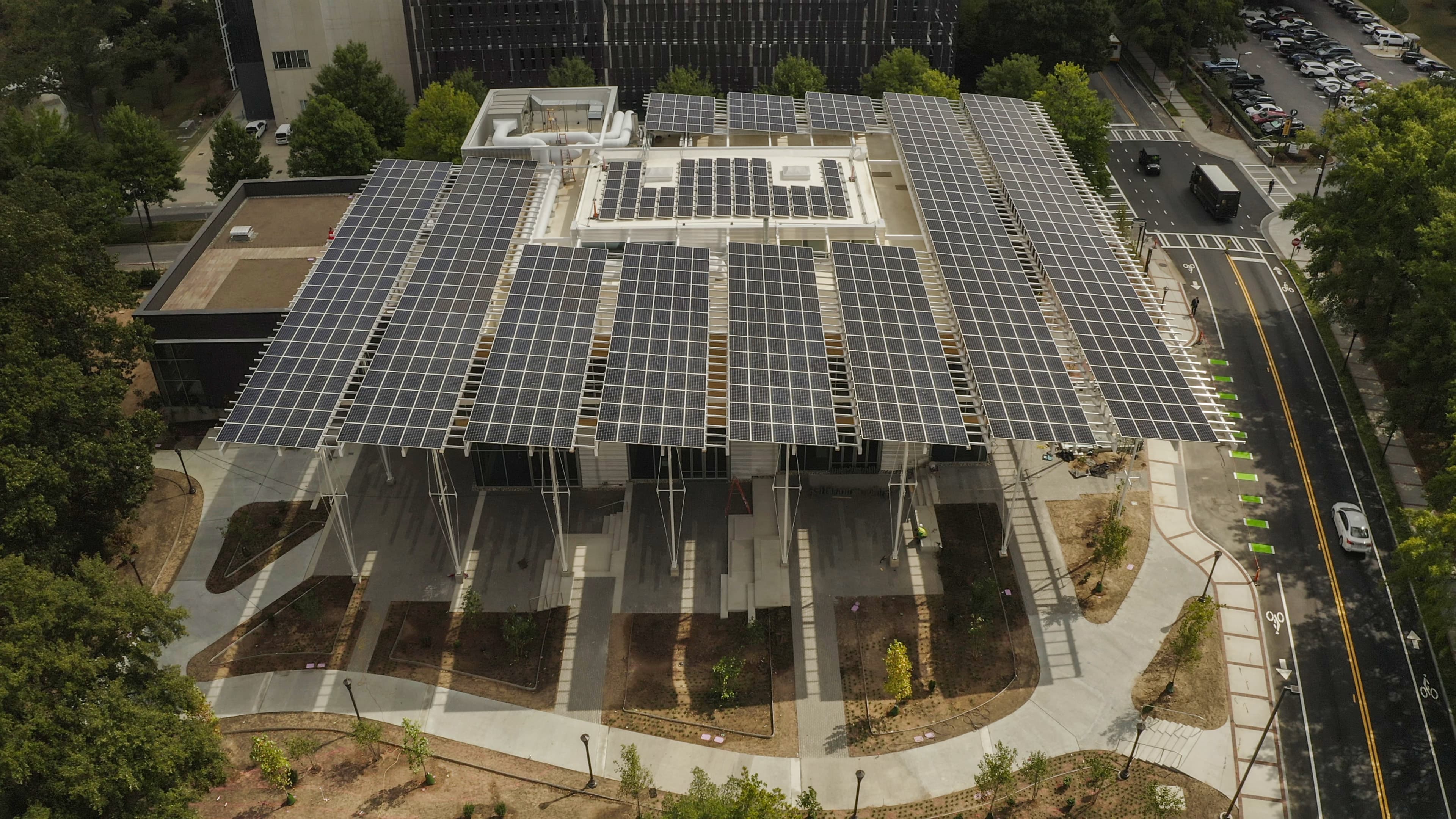 Suburban CHS Walkable Rooftop Solar Pergola